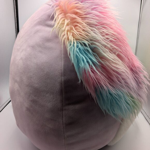 Squishmallows Barb the Dog 16" Plush Light Purple Dog with Floppy Rainbow Ears - Picture 7 of 14